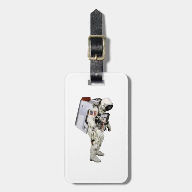 Étiquette À Bagage Image d'astronaute pour la ceinture en cuir (Devant Vertical)