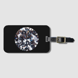 Étiquette À Bagage Image élégante de la gemme de diamant