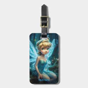 Étiquette À Bagage Imaginaire Cute Blue Fairy
