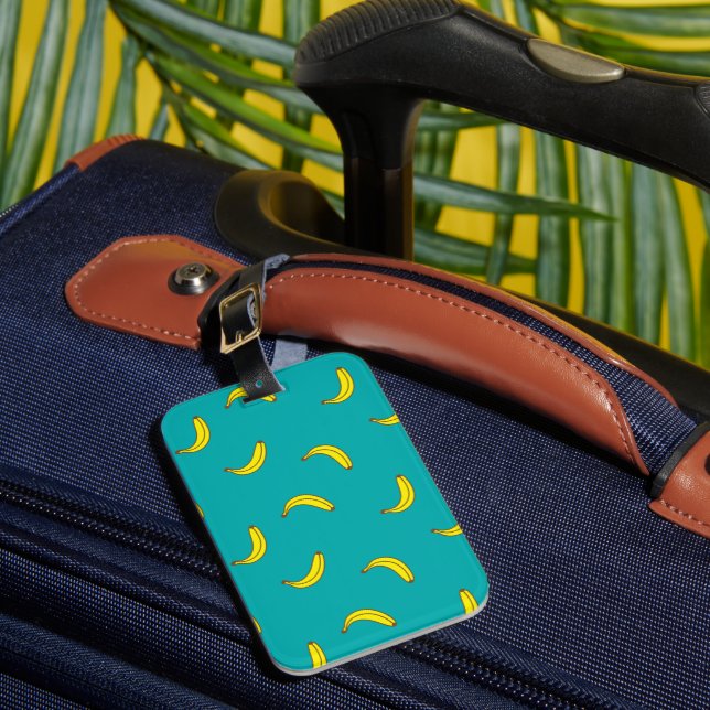 Étiquette À Bagage Impression banane (Insitu Rectoal 1)