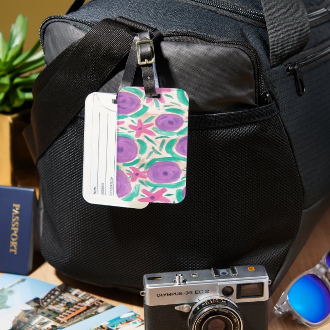 Étiquette À Bagage Impression Beachy Boho (Recto & Verso)
