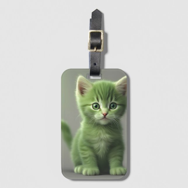Étiquette À Bagage Incroyable Kitten (Devant Vertical)