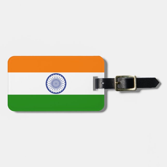 Étiquette À Bagage Inde (Devant horizontal)