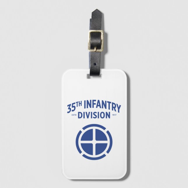 Étiquette À Bagage Insigne de la 35e division d'infanterie (Devant Vertical)