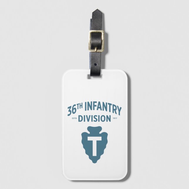 Étiquette À Bagage Insigne de la 36e division d'infanterie (Devant Vertical)