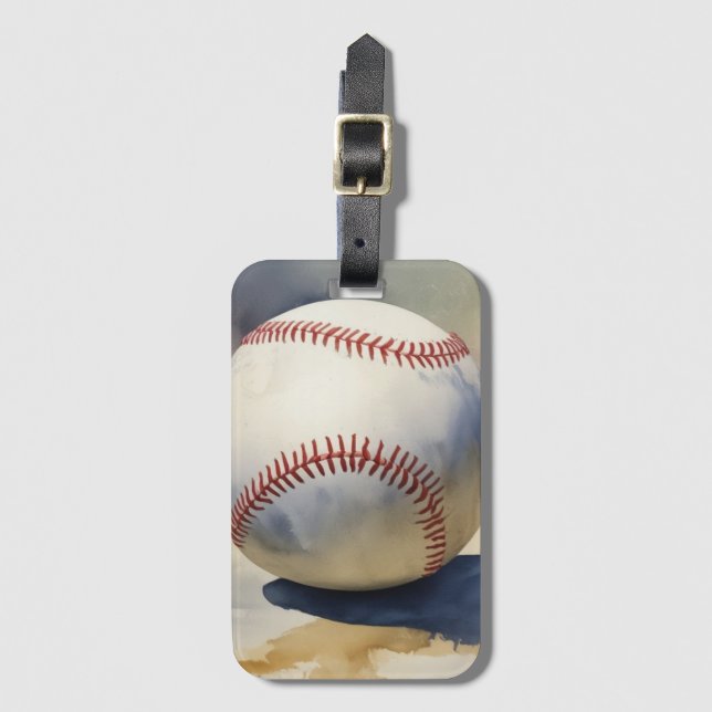 Étiquette À Bagage Inspiration baseball (Devant Vertical)