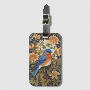 Étiquette À Bagage Inspiration de l'élégant oiseau bleu de l'Est Will