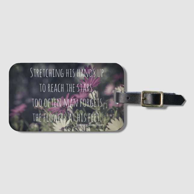 Étiquette À Bagage Inspiring Jeremy Bentham Quote (Devant Horizontal)