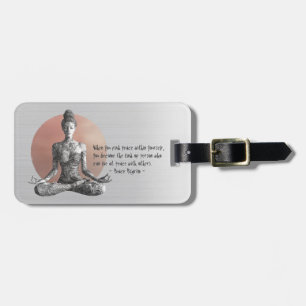Étiquette À Bagage Instructeur de méditation Yoga Reiki Master Lotus 