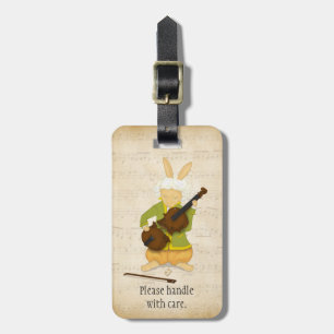 Étiquette À Bagage Instrument de musique violoniste de lapin Numéro d