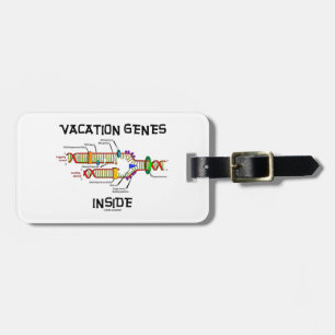 Étiquette À Bagage Intérieur de gènes de vacances (reproduction