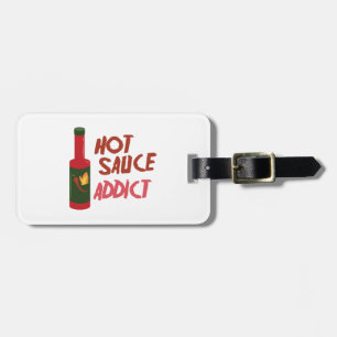 Étiquette À Bagage Intoxiqué de sauce chaude