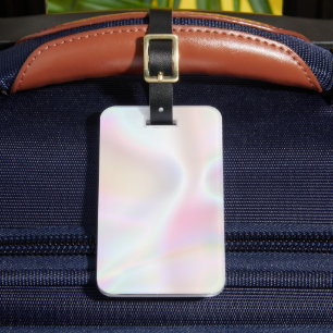 Étiquette À Bagage Iridescente Pearl Opal Holographique tendance