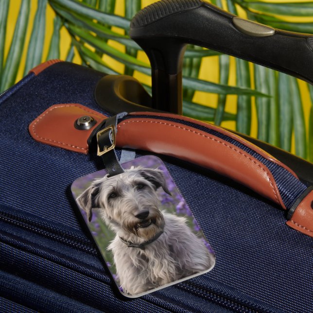 Étiquette À Bagage Iris Irish Wolfhound, (Insitu Rectoal 1)