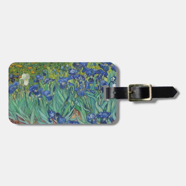 Étiquette À Bagage Iris par Vincent van Gogh 1889 (Devant horizontal)