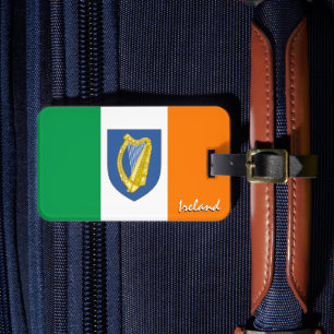 Étiquette À Bagage Irlande Balises de bagage, drapeau patriotique irl
