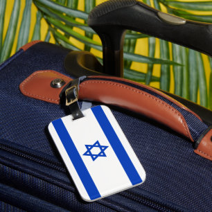 Étiquette À Bagage Israël drapeau patriotique moderne