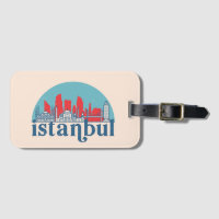 Istanbul Turquie Rétro City Skyline Ville Art