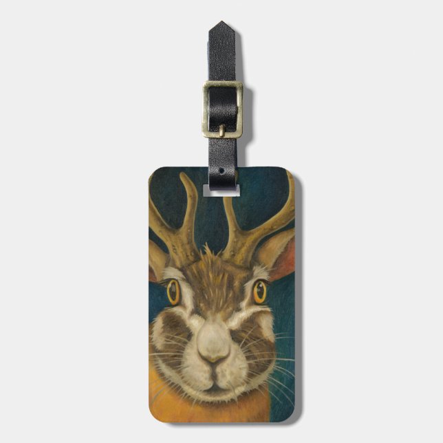 Étiquette À Bagage Jackalope (Devant Vertical)