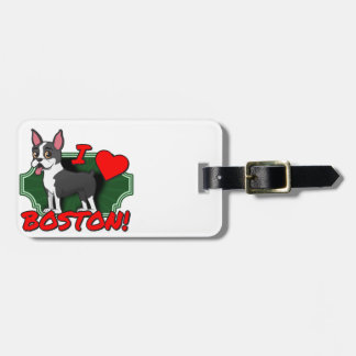 Étiquette À Bagage J'aime Boston