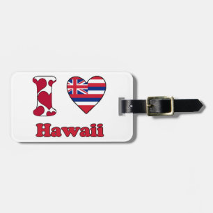 Étiquette À Bagage J'aime Hawaii