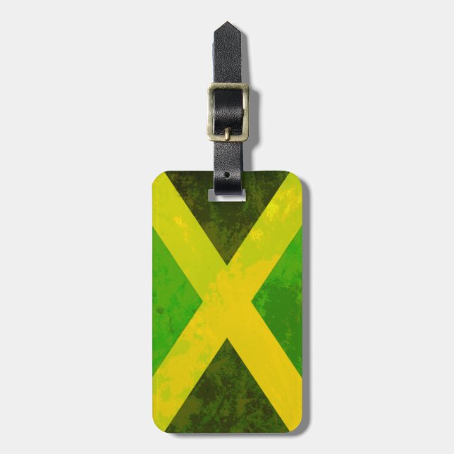 Étiquette À Bagage jamaica flag - reggaots roots (Devant Vertical)