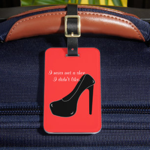 Étiquette À Bagage Jamais rencontré une chaussure