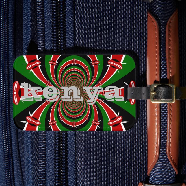 Étiquette À Bagage Jambo Habari ! Kenya Hakuna Matata Cadeau (Insitu Rectoal 4)