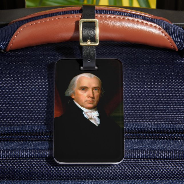 Étiquette À Bagage James Madison le 4ème président : Amérique colonia (Insitu Rectoal 2)