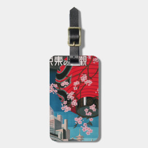 Étiquette À Bagage Japon Tokyo Vintage Japonais affiche de voyage