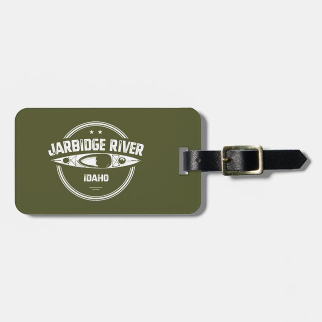 Étiquette À Bagage Jarbidge River Idaho Kayak (Devant horizontal)