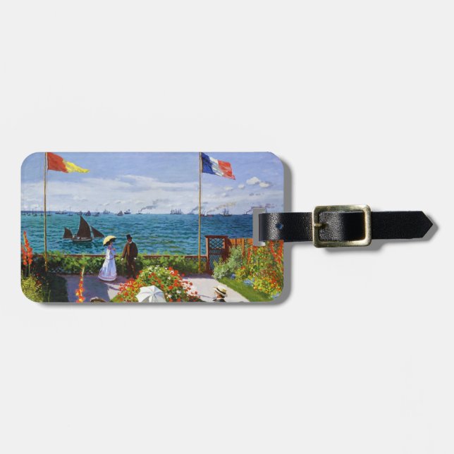Étiquette À Bagage Jardin chez Sainte-Adresse, Claude Monet 1867 (Devant horizontal)
