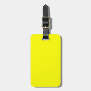 Étiquette À Bagage Jaune solide