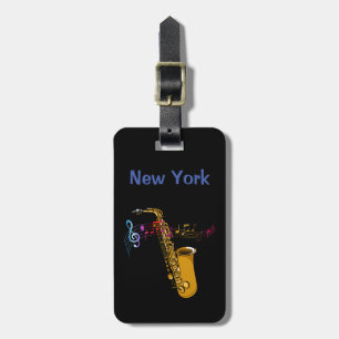 Étiquette À Bagage Jazz saxophone à New York
