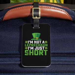 Étiquette À Bagage Je ne suis pas un Leprechaun Je ne suis qu'une cou