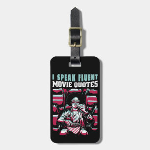 Étiquette À Bagage Je parle couramment les citations de films
