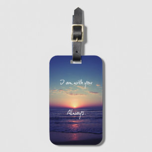 Étiquette À Bagage Je suis avec vous toujours Bible Verse Coque-Mate 