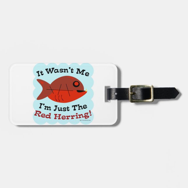 Étiquette À Bagage Je suis le Red Herring (Devant horizontal)