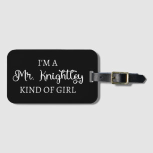 Étiquette À Bagage Je suis une fille de M. Knightley