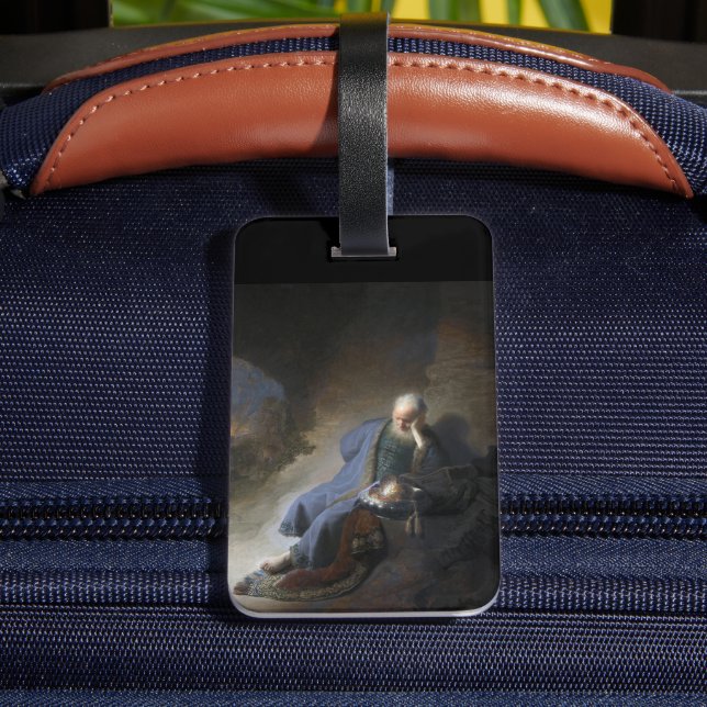 Étiquette À Bagage Jeremiah Lamenting sur la chute de Jérusalem, Remb (Verso Insitu 4)