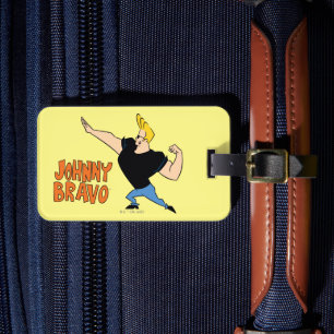 Étiquette À Bagage Johnny Bravo Flexing