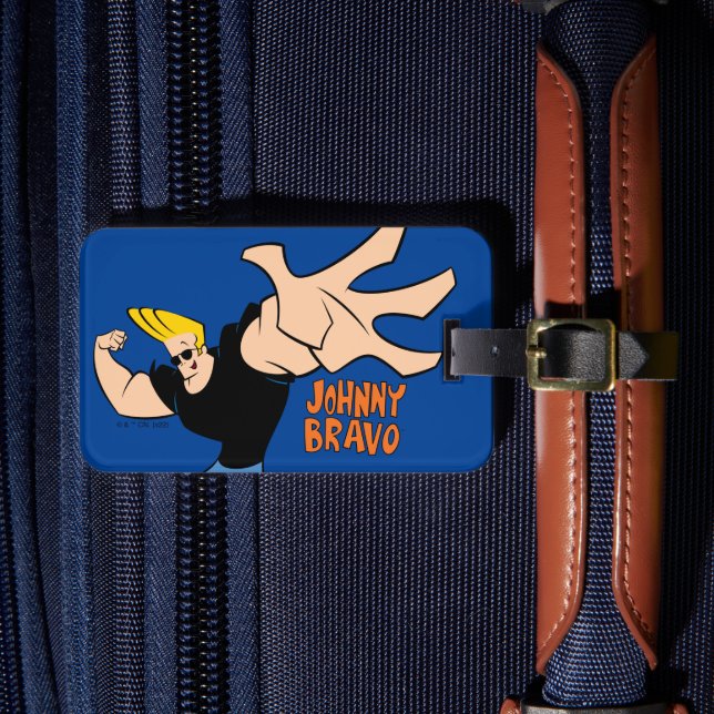 Étiquette À Bagage Johnny Bravo Iconic Pose (Insitu Rectoal 4)