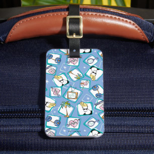 Étiquette À Bagage Johnny Bravo Motif Icon