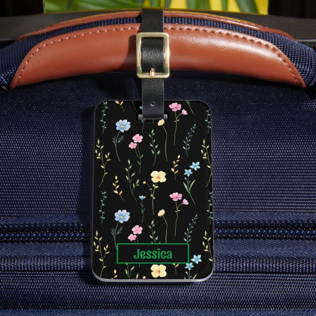 Étiquette À Bagage Joli floral (Insitu Rectoal 2)