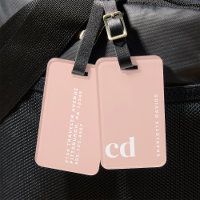 Joli Monogramme rose pâle