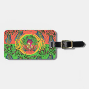 Étiquette À Bagage Jolie et belle florale Motif Art Imprimer Design