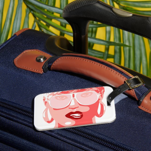 Étiquette À Bagage Jolie Femme Lèvres À Mordre Pop Art (Insitu Rectoal 3)