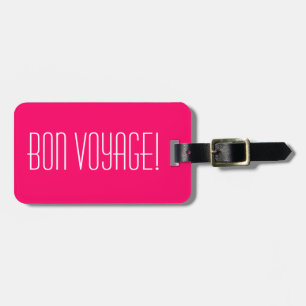 Étiquette À Bagage Jolies étiquettes de bagages avec texte   Bon Voya