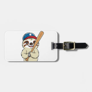 Étiquette À Bagage Joueur de baseball Sloth