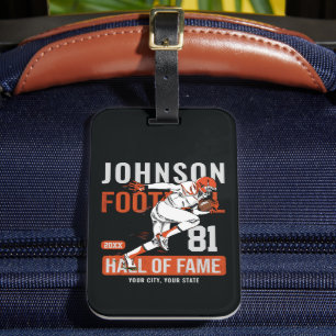 Étiquette À Bagage JOUEUR DE Football Personnalisé Équipe NUMBER Spor